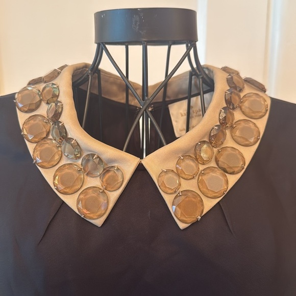 KATE SPADE Harlow Jeweled Peter Pan Collar-Sz 8 - Picture 5 of 7